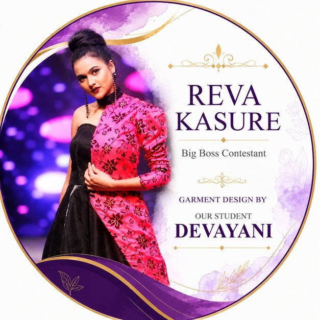 Garment designed by a Fashion O student for Reva Kasure, Bigg Boss contestant